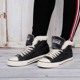 Damen Converse Pelz Sneakers Wildleder Schnürschuhe