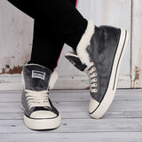 Damen Converse Pelz Sneakers Wildleder Schnürschuhe