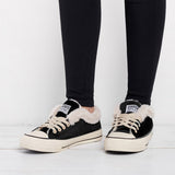 Damen Converse Pelz Sneakers Wildleder Schnürschuhe