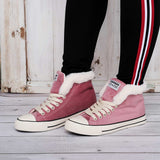 Damen Converse Pelz Sneakers Wildleder Schnürschuhe