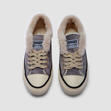 Damen Converse Pelz Sneakers Wildleder Schnürschuhe