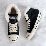 Damen Converse Pelz Sneakers Wildleder Schnürschuhe