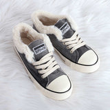 Damen Converse Pelz Sneakers Wildleder Schnürschuhe