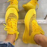 Damen Masche Atmungsaktiv Perforierte Sneakers