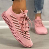Damen Masche Atmungsaktiv Perforierte Sneakers