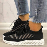 Damen Masche Atmungsaktiv Perforierte Sneakers