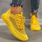 Damen Masche Atmungsaktiv Perforierte Sneakers