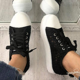 Damen Lässig Plateau Perforierte Schuhe