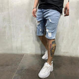 Herren Kurze Jeans Hose