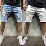 Herren Kurze Jeans Hose