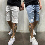 Herren Kurze Jeans Hose