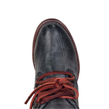Kunstleder Schnürung-Stiefel Damen mit Verstellbarer Schnalle