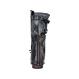 Kunstleder Schnürung-Stiefel Damen mit Verstellbarer Schnalle