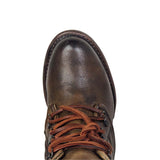 Kunstleder Schnürung-Stiefel Damen mit Verstellbarer Schnalle