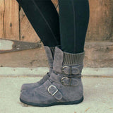 Rutschfeste Stiefel mit tiefem Fersenstrick