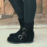 Rutschfeste Stiefel mit tiefem Fersenstrick