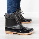 Flache Stiefeletten Fashion Lace-up Casual Martin Stiefel