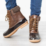 Flache Stiefeletten Fashion Lace-up Casual Martin Stiefel