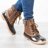 Flache Stiefeletten Fashion Lace-up Casual Martin Stiefel