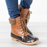 Flache Stiefeletten Fashion Lace-up Casual Martin Stiefel