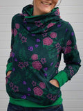 Print Lässige Sweatshirts mit Rollkragen