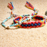 Bauwolle Perle Seesterne Sommer Strand Fußkette