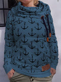 Print Lässiger Sweatshirt