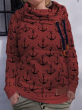 Print Lässiger Sweatshirt