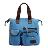 Mit grossem Fassungsvermögen Segeltuch Leder Umhängetasche Crossbody Tasche für Arbeit auf Reisen
