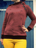 Print Lässiges Sweatshirt