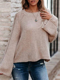 Pullover aus einer weichen Baumwollmischung Weit Ärmeln