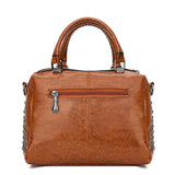 Ledertasche Elegant Retro Metallic Für Arbeit und Reisen