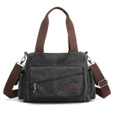 Canvas Crossbodytaschen Schwarz Blau Grau