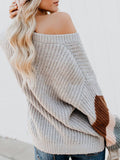 V Ausschnitt Pullover Leicht Warm Einfach Gelb