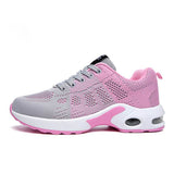 Flyknit Stoff Farbkombination Schnürsneakers Lila Pink