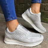 Athletisch Slip on Atmungsaktiven Plateauschuhe