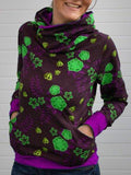 Print Lässige Sweatshirts mit Rollkragen