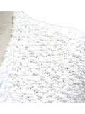 Gestrickt Warm Cardigan aus Polyester Grün Weiss