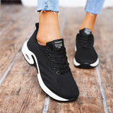 Sportlish Flyknit Stoff Bequem Keilabsatz Sneakers