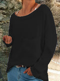Sweatshirts Süß Pink Mit V Ausschnitt
