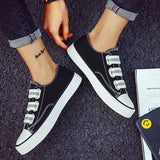 Canvas Minimalist Slip-On Sneakers Gelb Grün