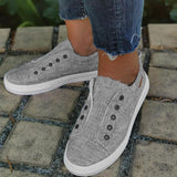 Stoff Minimalist Schlupf Plateau Sneakers