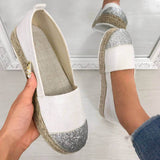Espadrilles Paillette Slip On Loafers