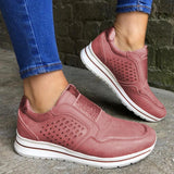 Athletisch Slip on Atmungsaktiven Plateauschuhe