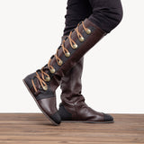 Damen Retro Stiefel Große Größen