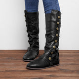 Damen Retro Stiefel Große Größen