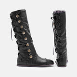 Damen Retro Stiefel Große Größen