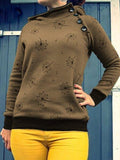 Print Lässiges Sweatshirt