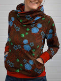 Print Lässige Sweatshirts mit Rollkragen