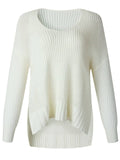 V Ausschnitt Gestrickt Elegant Warm Pullover Shirts